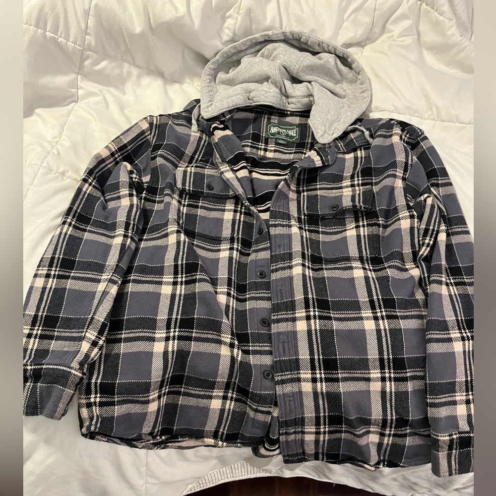 American eagle flannel jacket size medium